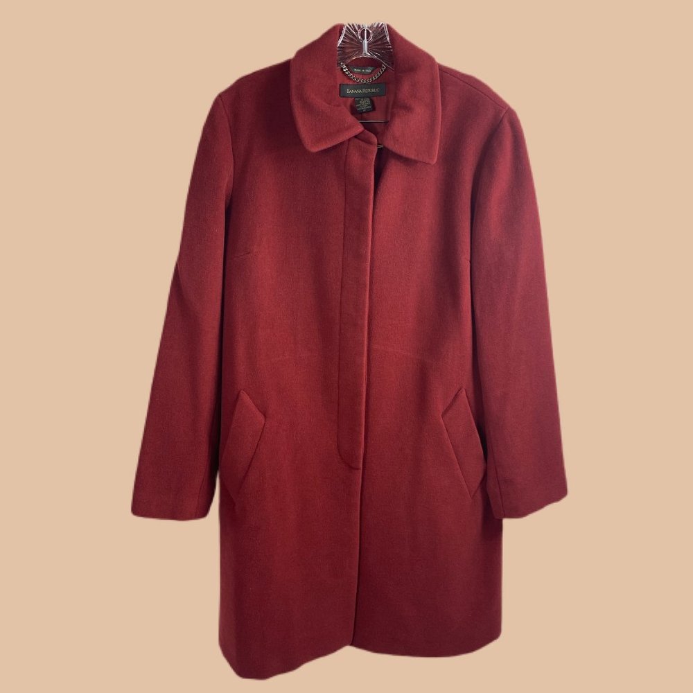 Banana Republic - Red - Ladies Wool Coat